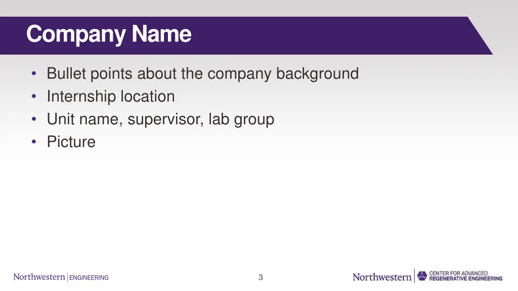 company name