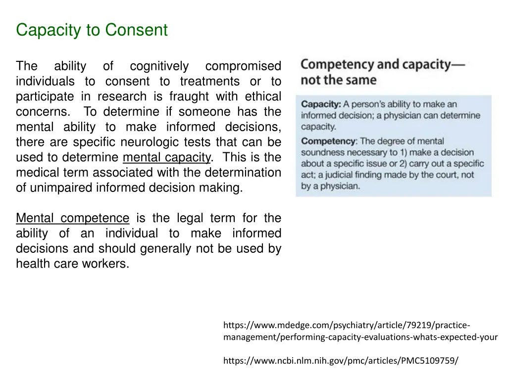 capacity to consent