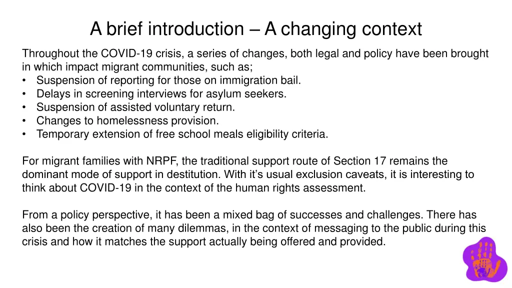 a brief introduction a changing context