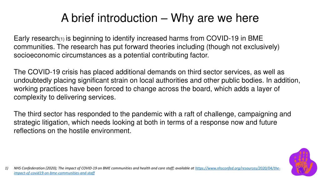 a brief introduction why are we here