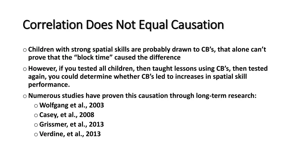 correlation does not equal causation correlation
