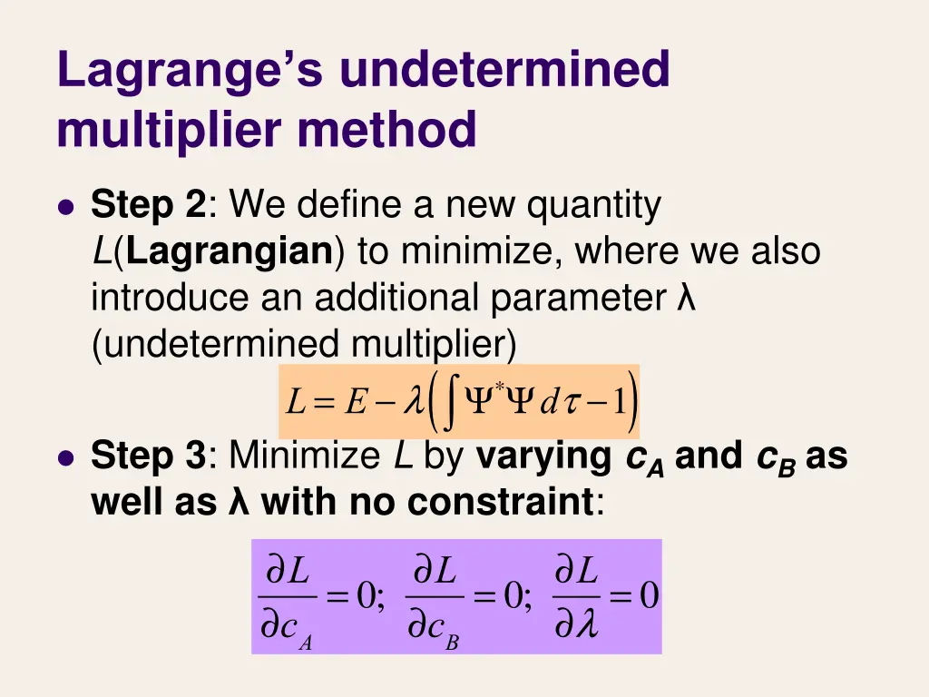 lagrange s undetermined multiplier method 1