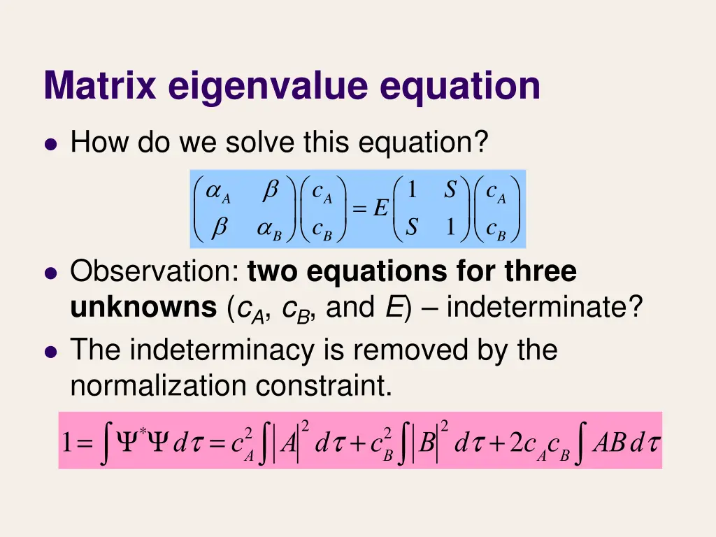 matrix eigenvalue equation 3