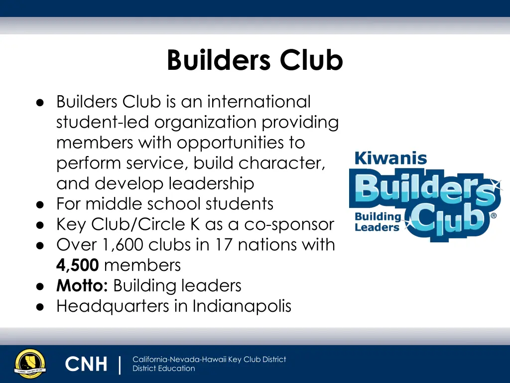 builders club