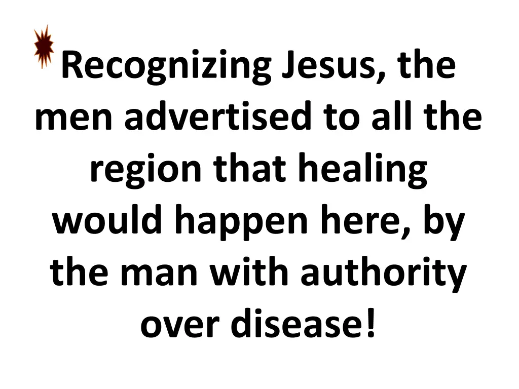 recognizing jesus the men advertised