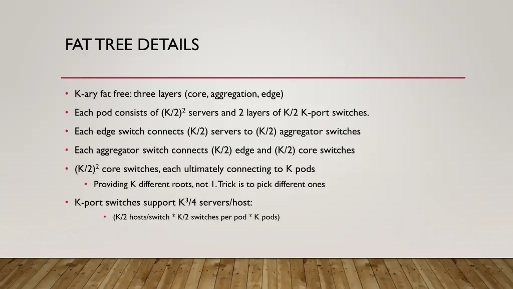 fat tree details