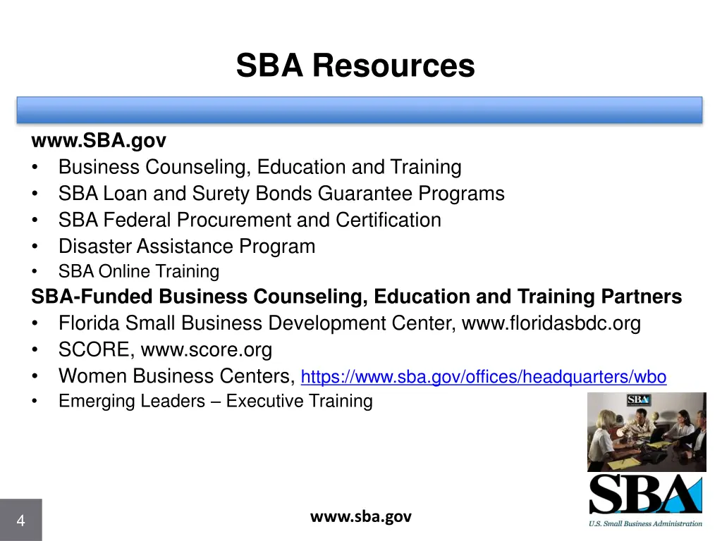 sba resources