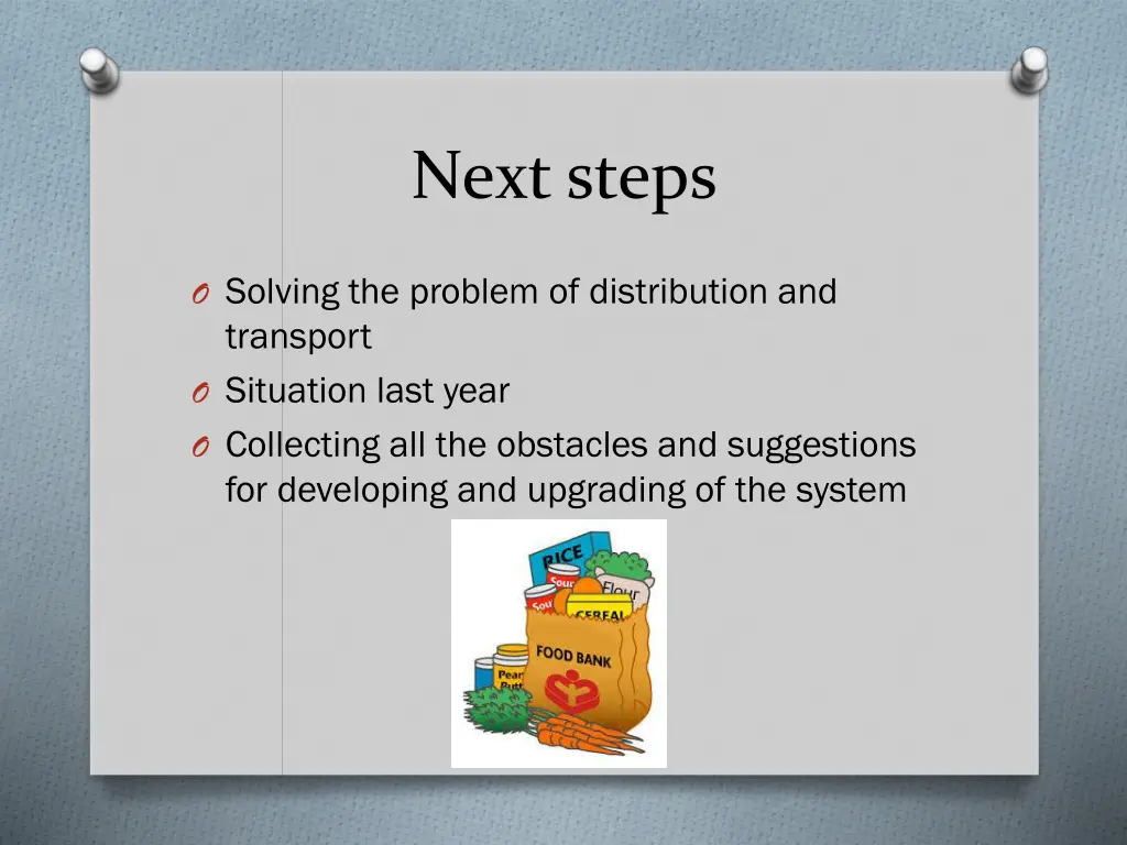 next steps