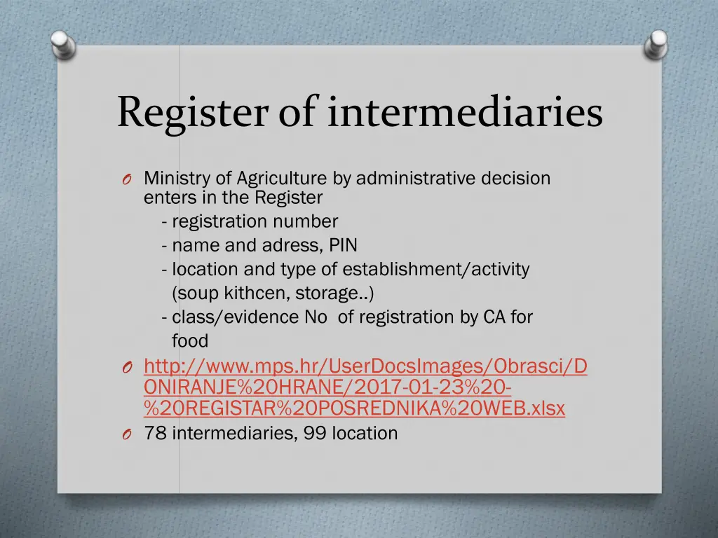register of intermediaries