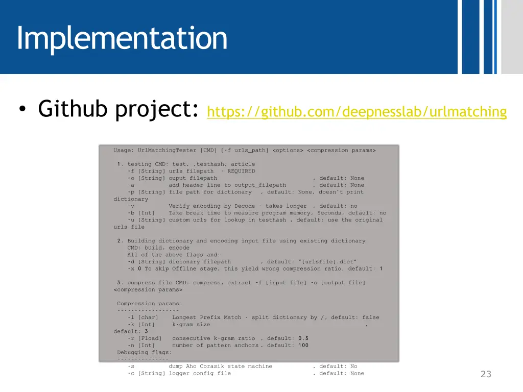implementation