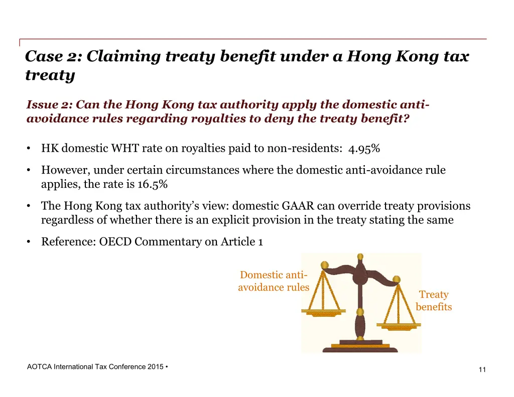 case 2 claiming treaty benefit under a hong kong 2