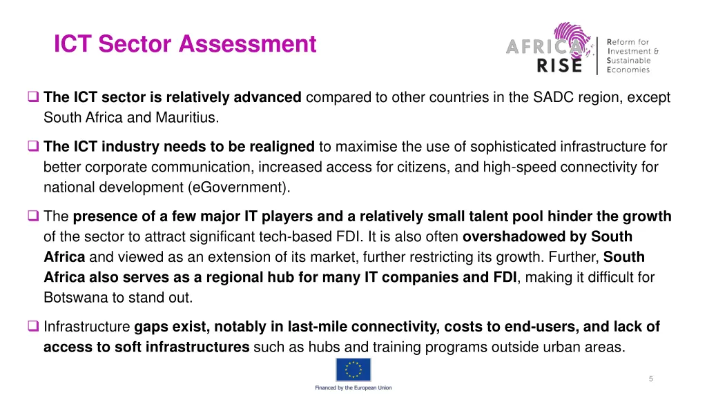 ict sector assessment