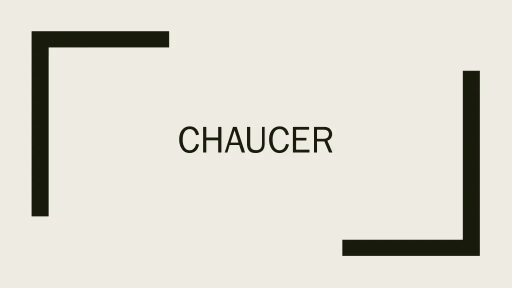 chaucer
