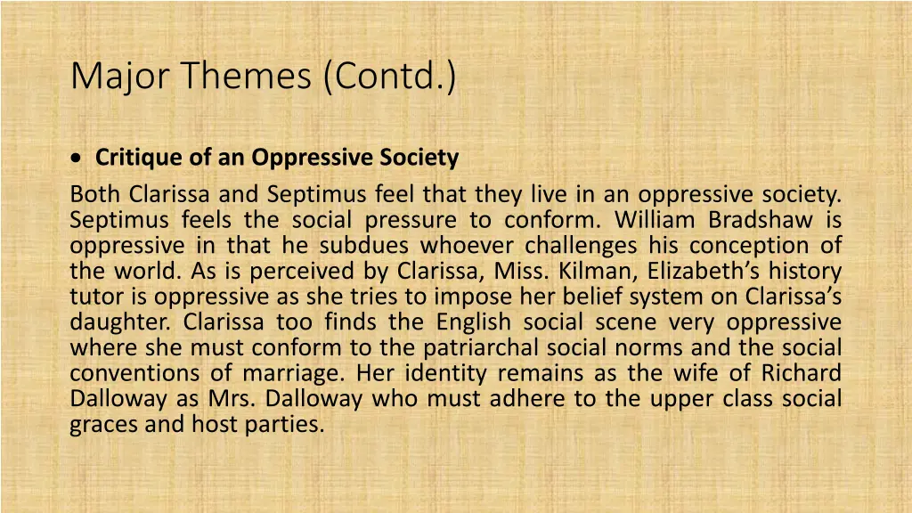 major themes contd 4