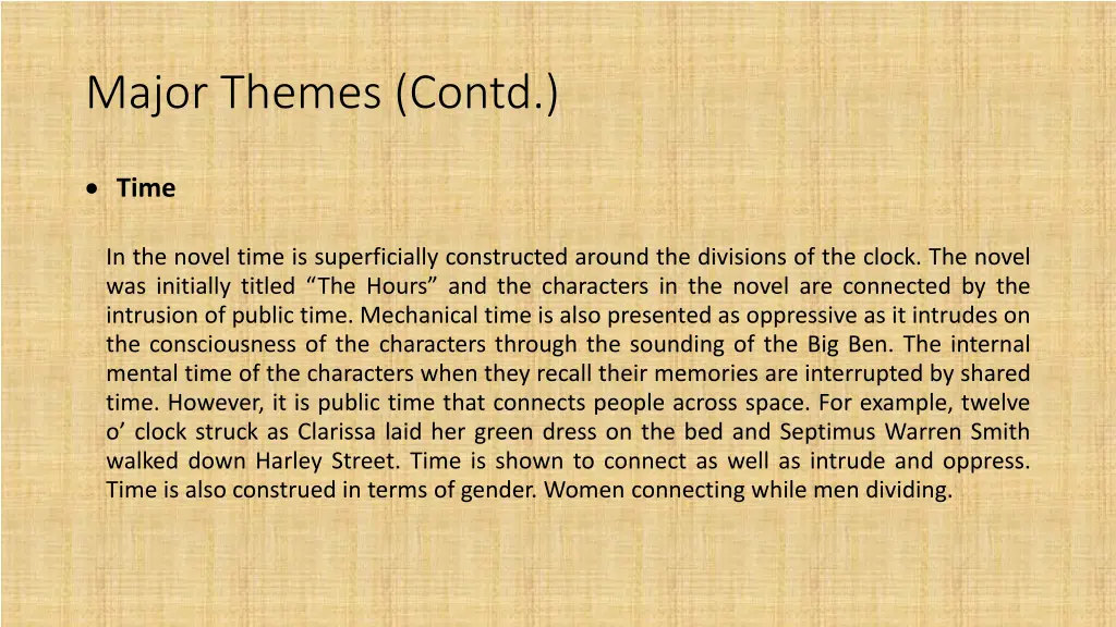 major themes contd 5