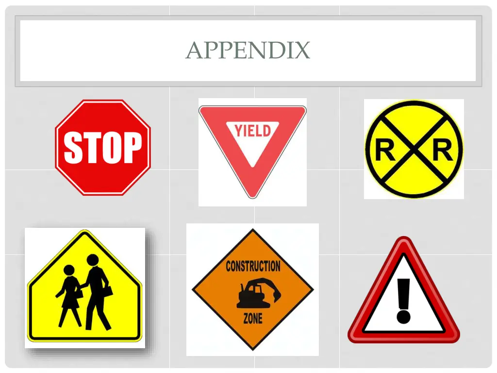 appendix