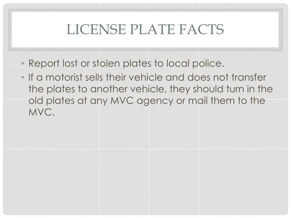 license plate facts
