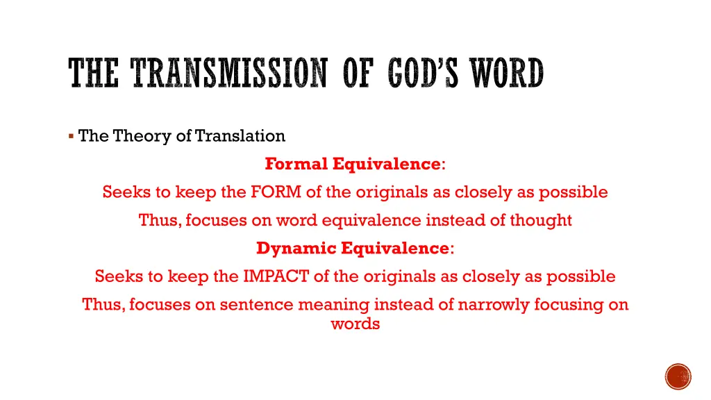 the transmission of god s word 1