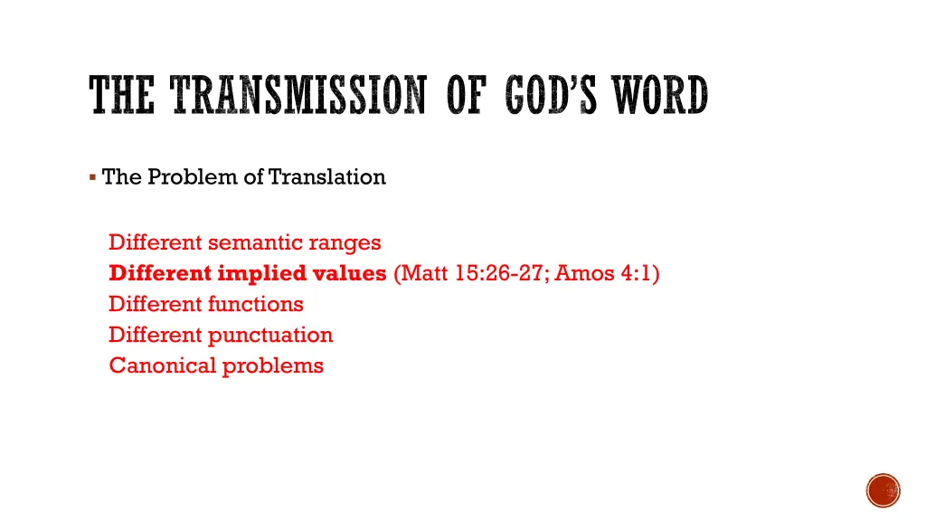the transmission of god s word 26