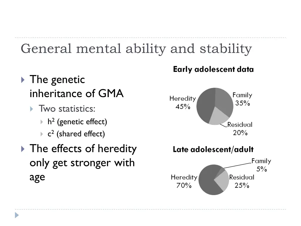 general mental ability and stability