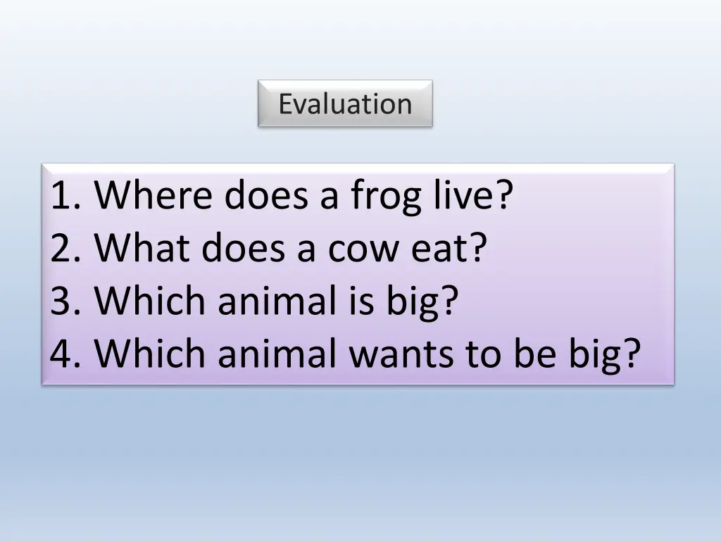 evaluation