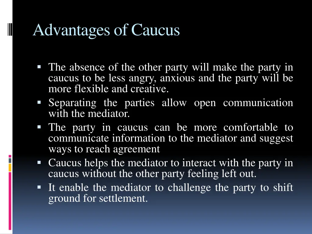advantagesofcaucus