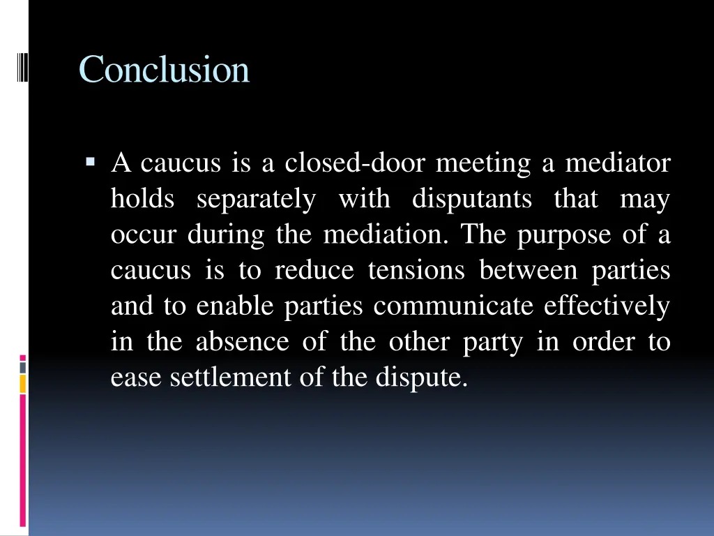 conclusion 1