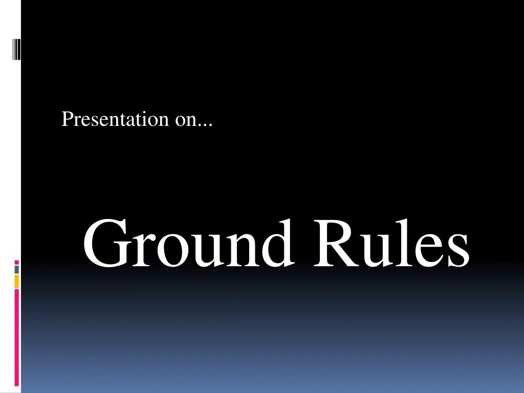 presentation on