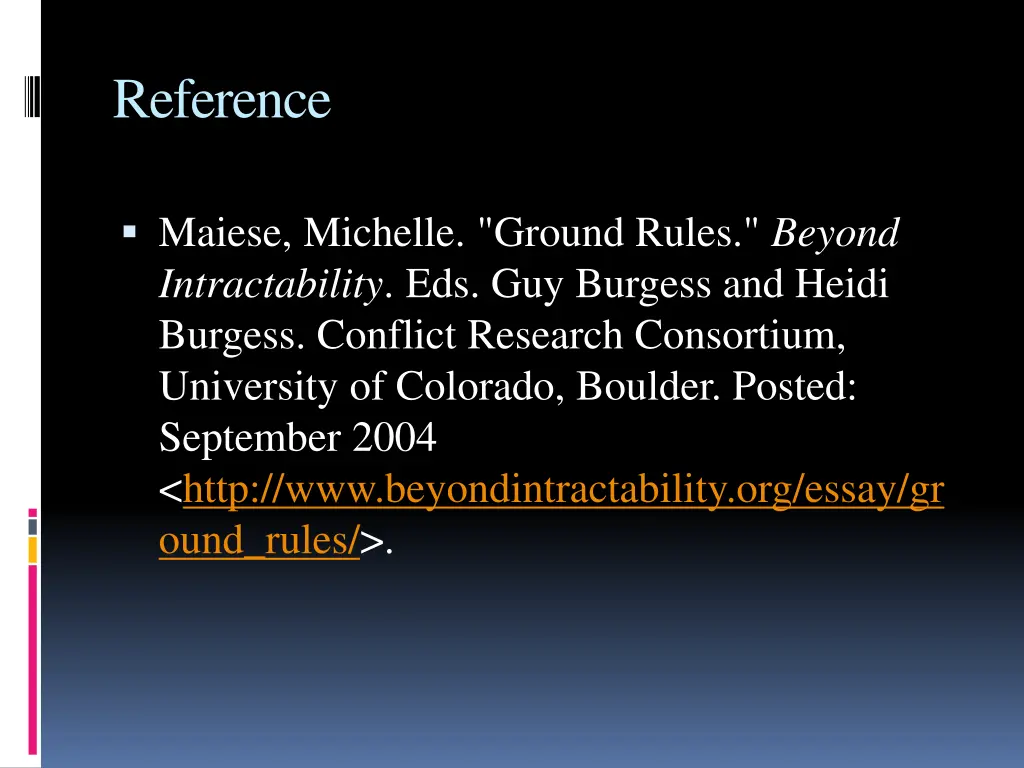 reference