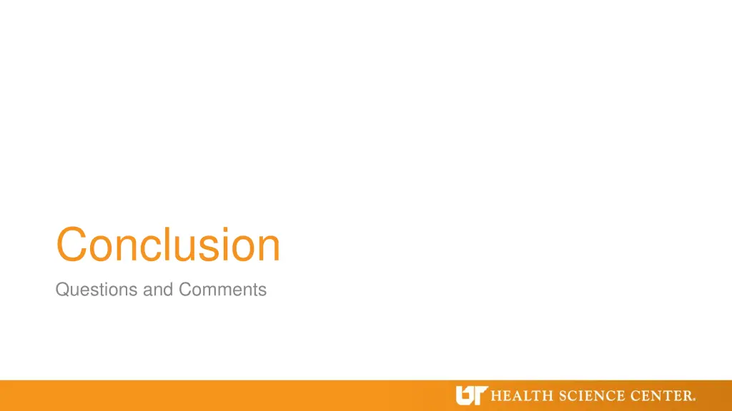 conclusion questions and comments