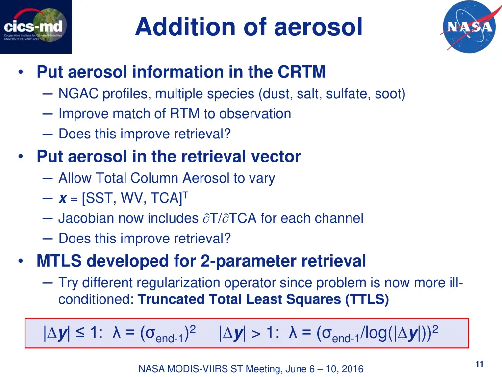 addition of aerosol