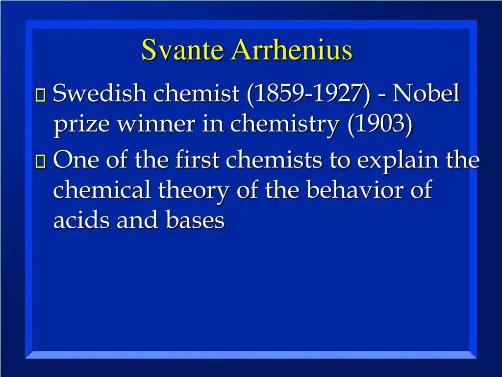 svante arrhenius swedish chemist 1859 1927 nobel