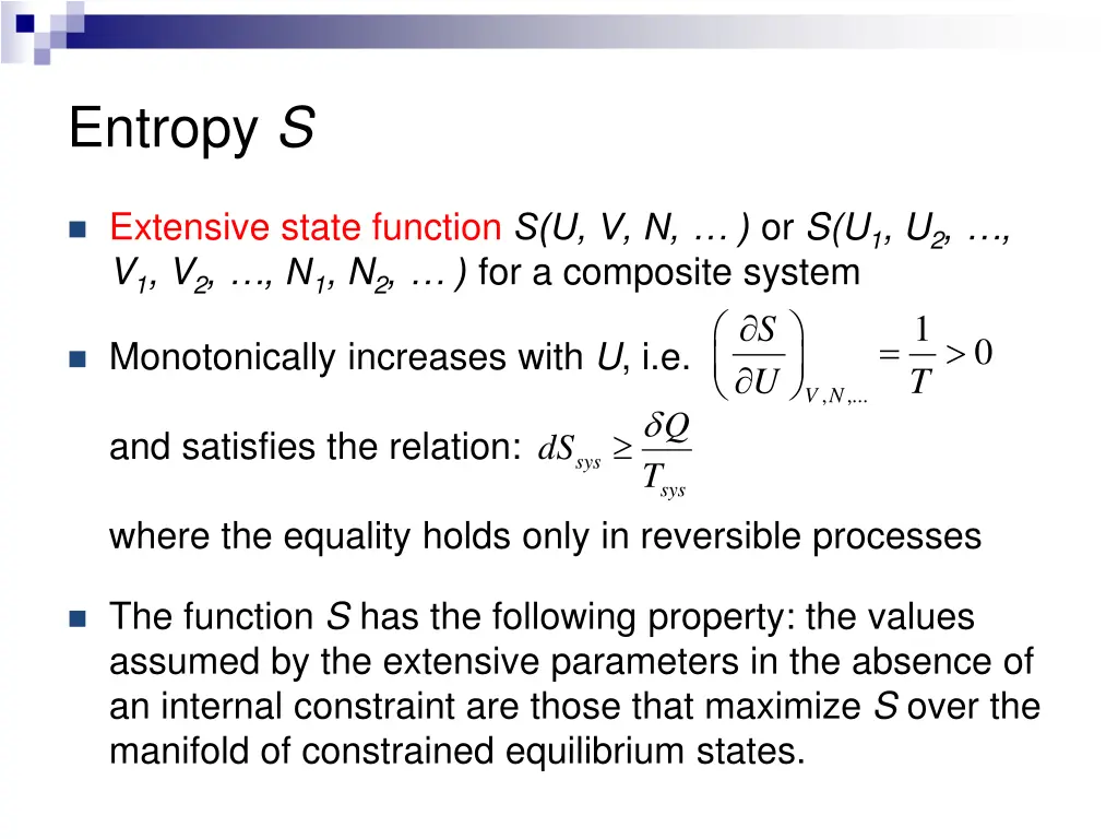 entropy s