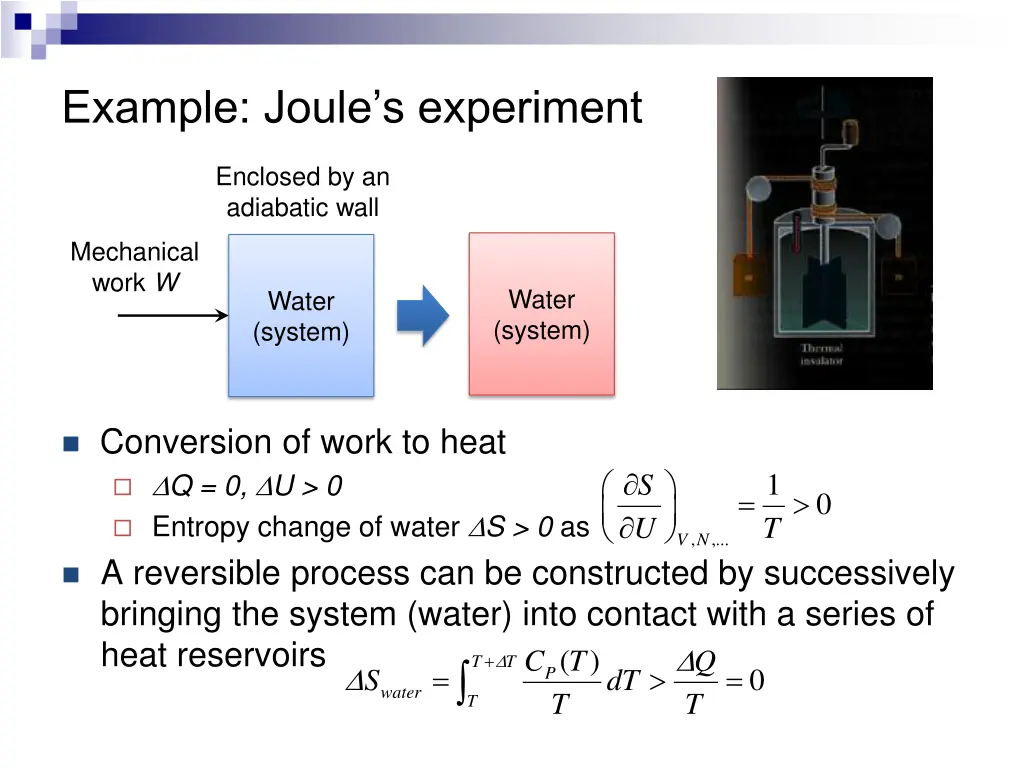 example joule s experiment