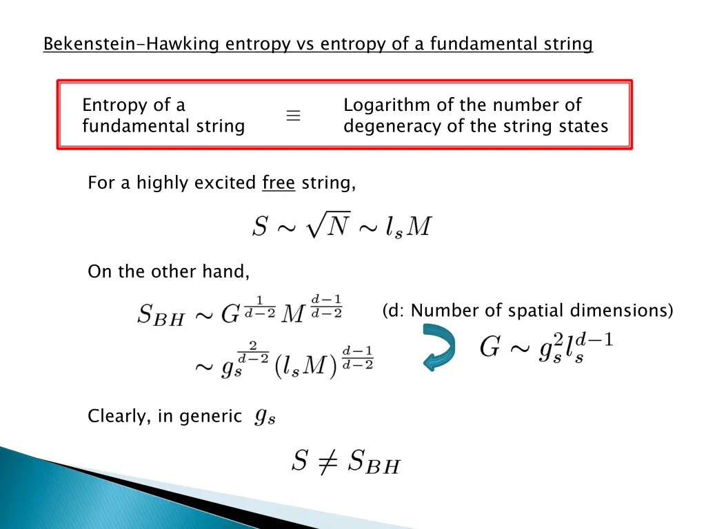 bekenstein hawking entropy vs entropy