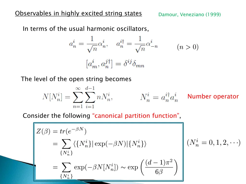 observables in highly excited string states