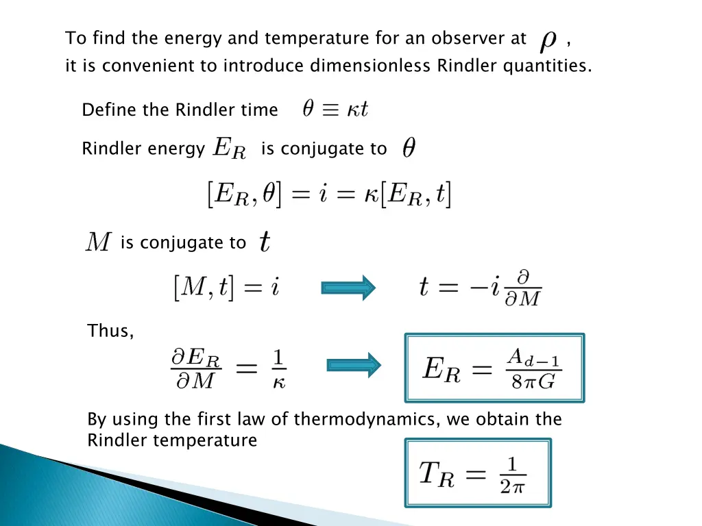 to find the energy and temperature