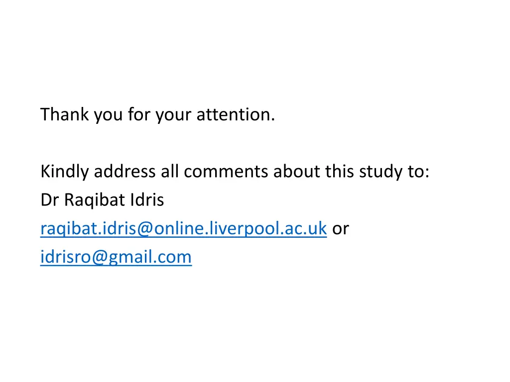 thank you for your attention