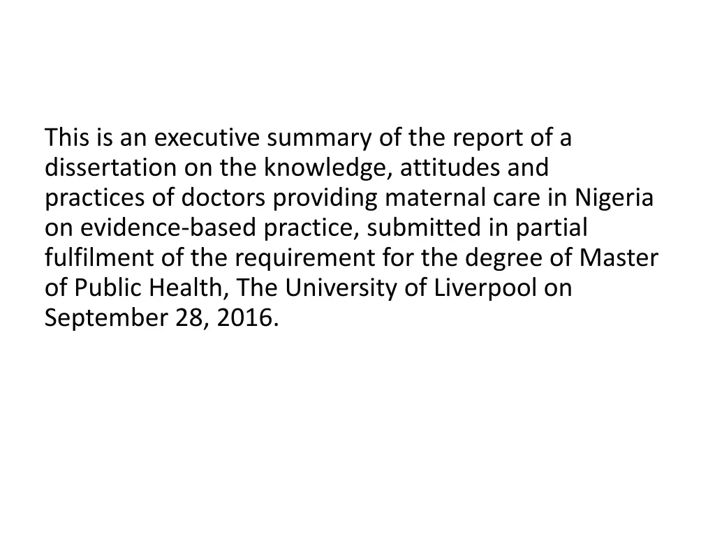 this is an executive summary of the report