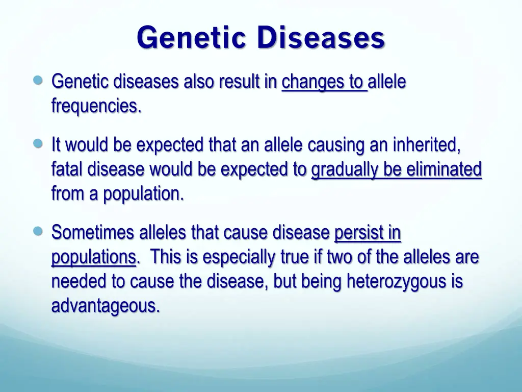 genetic diseases