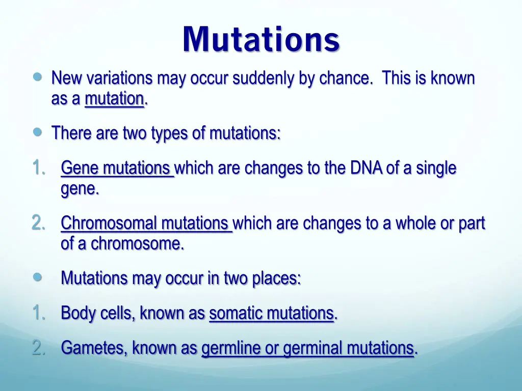 mutations
