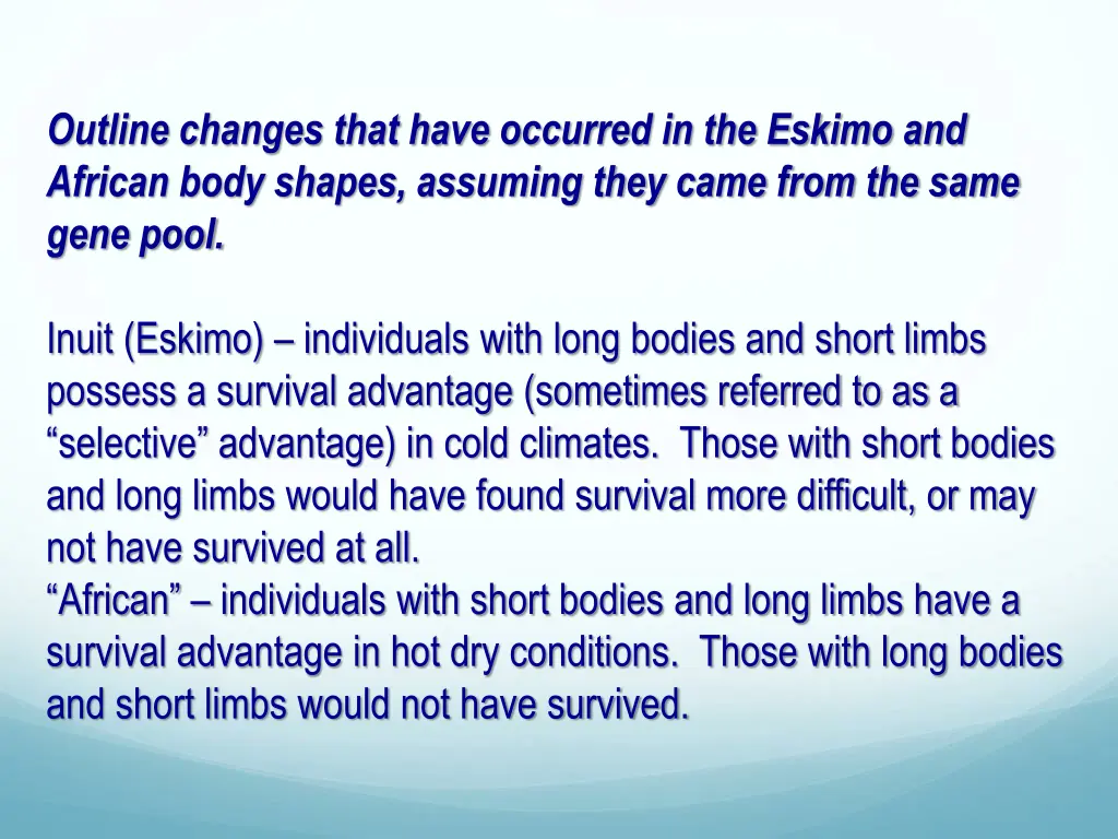 outline changes that have occurred in the eskimo