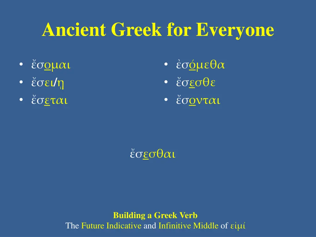 ancient greek for everyone 3