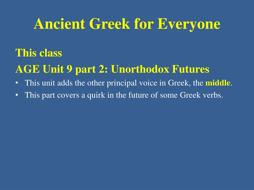 ancient greek for everyone
