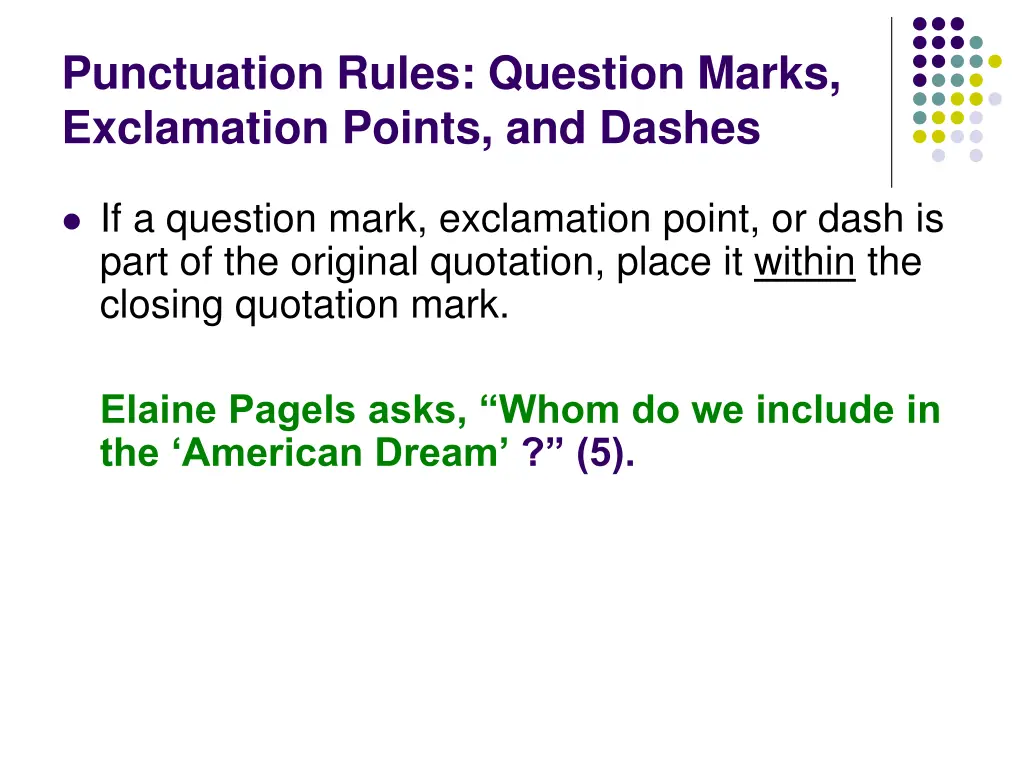 punctuation rules question marks exclamation