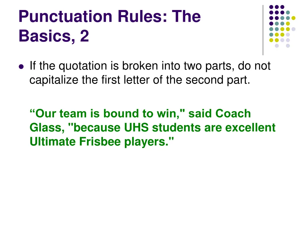 punctuation rules the basics 2