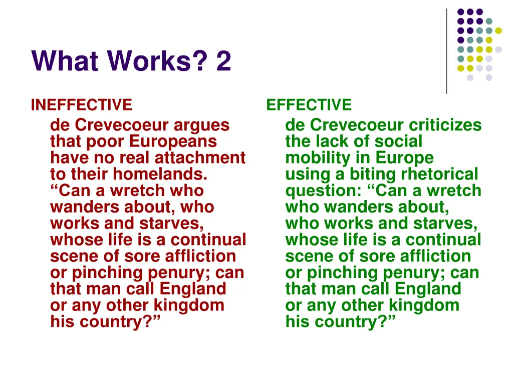 what works 2