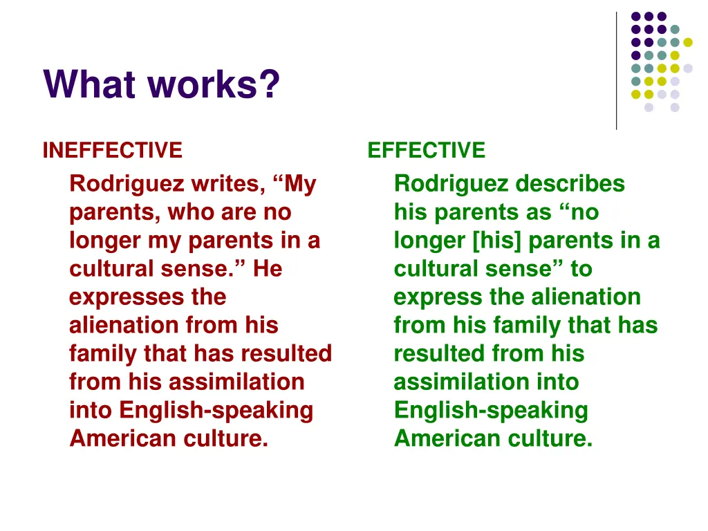 what works