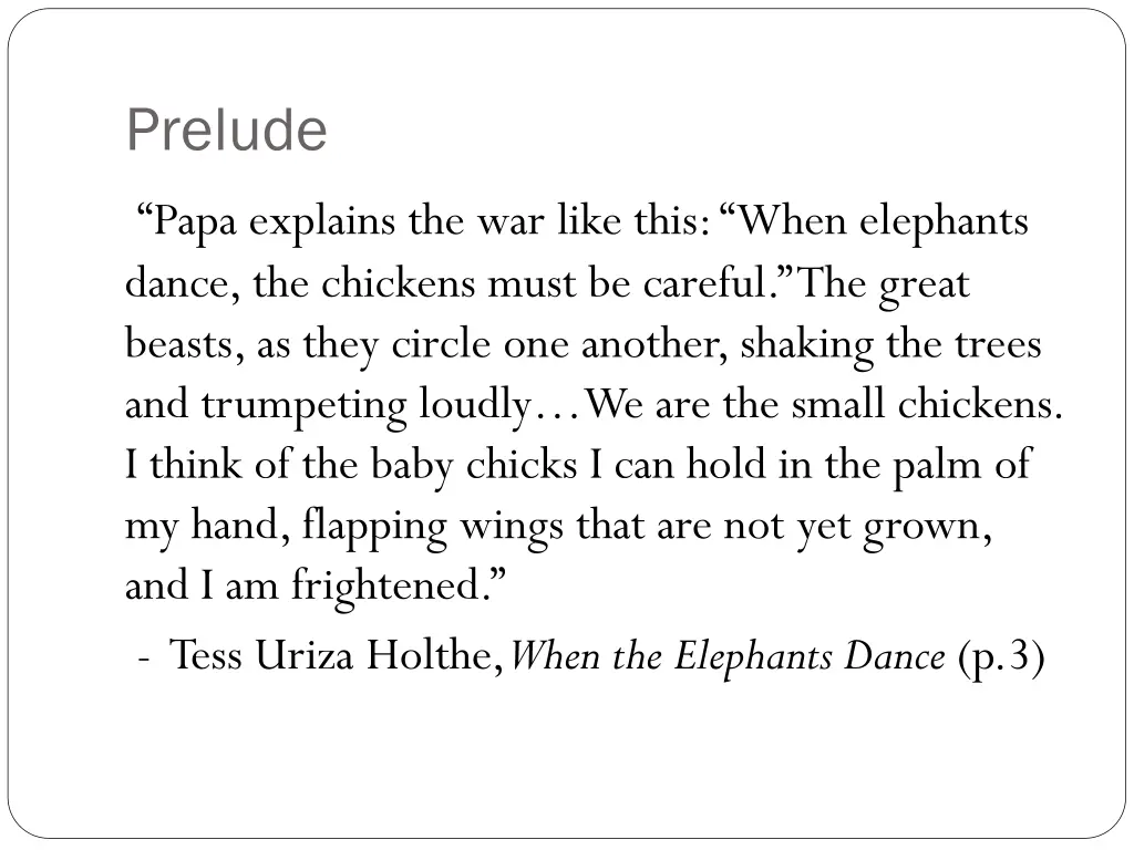 prelude