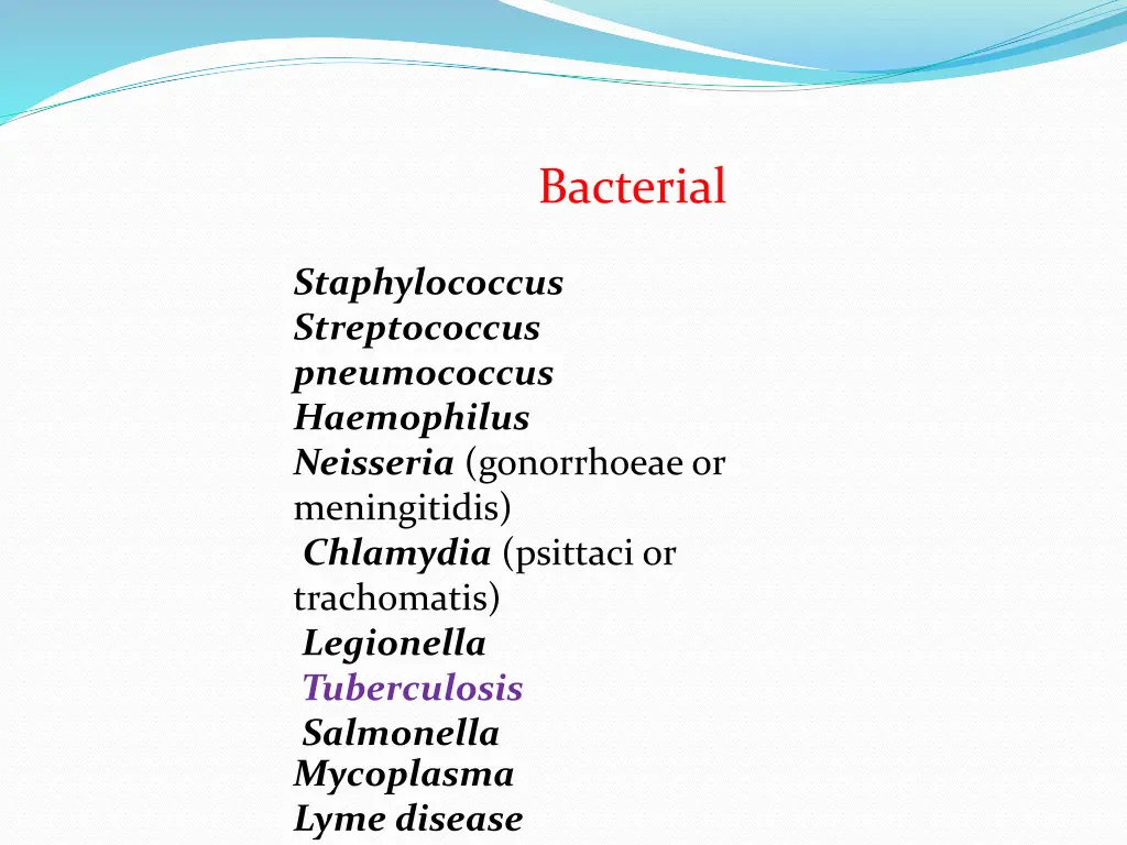 bacterial